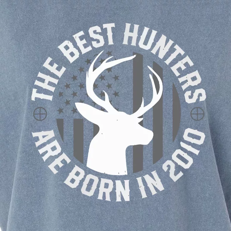 13 Year Old Deer Hunter Hunting 2010 13th Birthday Garment-Dyed Women's Muscle Tee