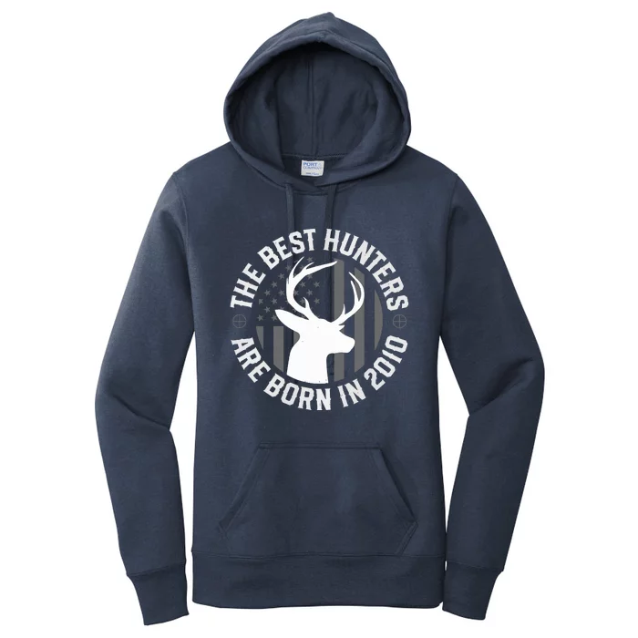 13 Year Old Deer Hunter Hunting 2010 13th Birthday Women's Pullover Hoodie