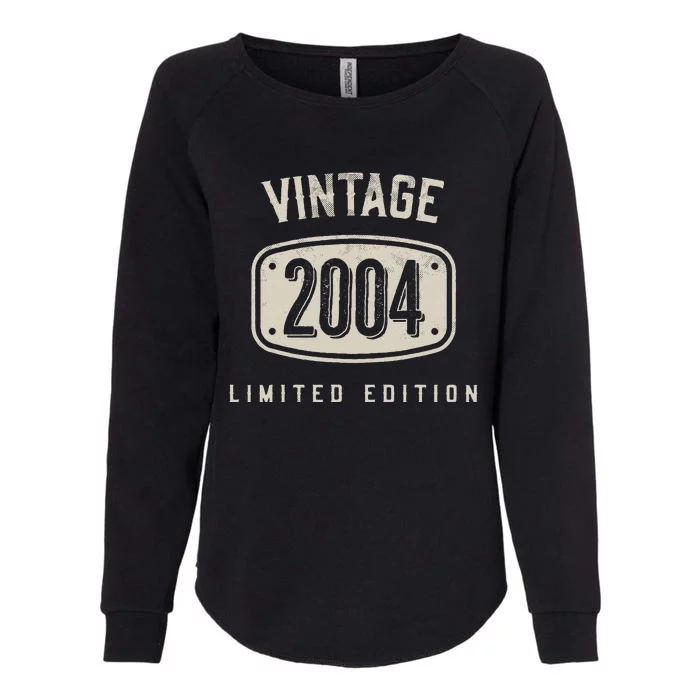 19 Years Old Vintage 2004 Limited Edition 19th Birthday Womens California Wash Sweatshirt