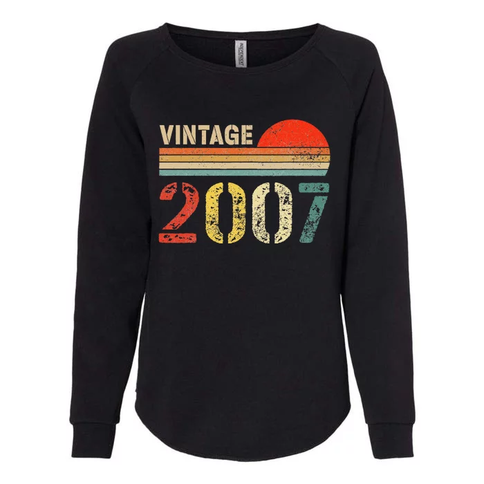 16 Year Old Gifts Born In 2007 Vintage 16th Birthday Retro Womens California Wash Sweatshirt