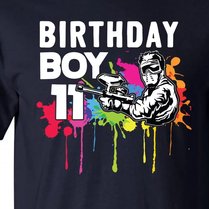 11 Years Old Paintballer Gear Gift 11th Paintball Birthday Tall T-Shirt