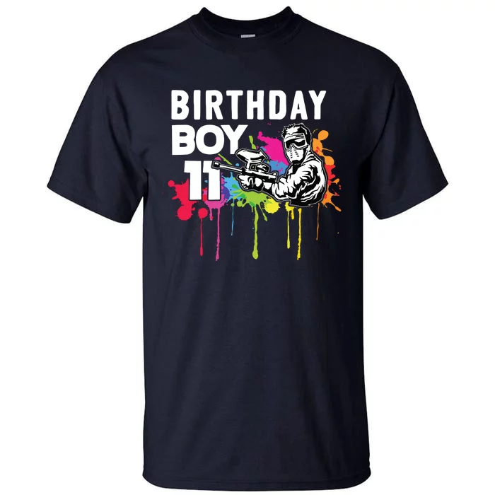 11 Years Old Paintballer Gear Gift 11th Paintball Birthday Tall T-Shirt