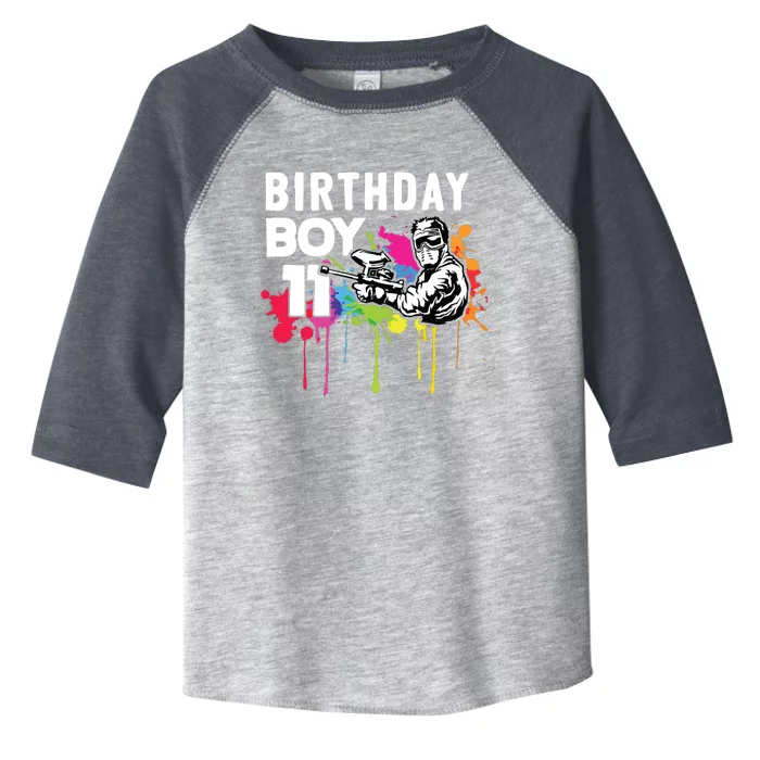 11 Years Old Paintballer Gear Gift 11th Paintball Birthday Toddler Fine Jersey T-Shirt