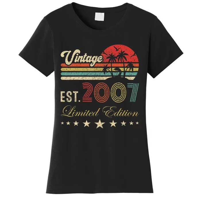 17th Years Old Vintage Limited 2007 Edition 17 Birthday Women's T-Shirt