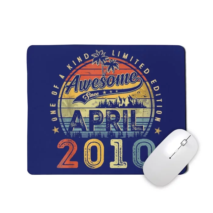 13 Year Old Awesome Since April 2010 13th Birthday Mousepad