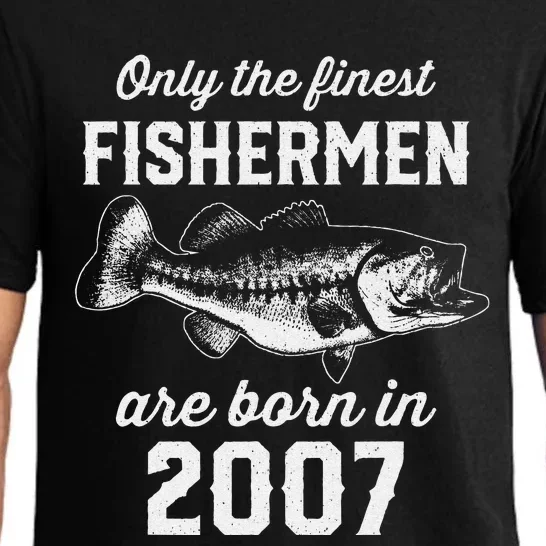 16 Year Old Fisherman Fishing 2007 16th Birthday Pajama Set