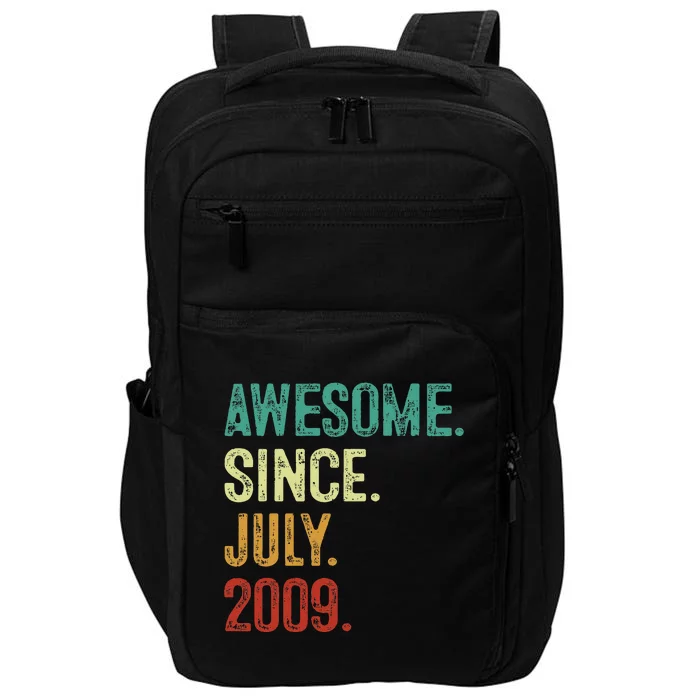 14 Year Old Awesome Since July 2009 14th Birthday Impact Tech Backpack