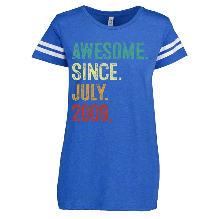 14 Year Old Awesome Since July 2009 14th Birthday Enza Ladies Jersey Football T-Shirt