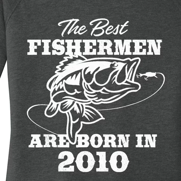 13 Year Old Fisherman: Fishing 2010 13th Birthday Women's Perfect Tri Tunic Long Sleeve Shirt