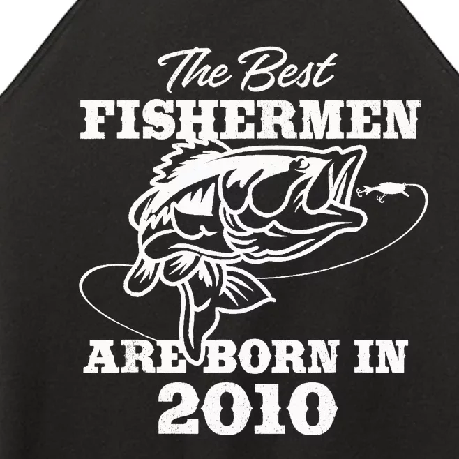 13 Year Old Fisherman: Fishing 2010 13th Birthday Women’s Perfect Tri Rocker Tank