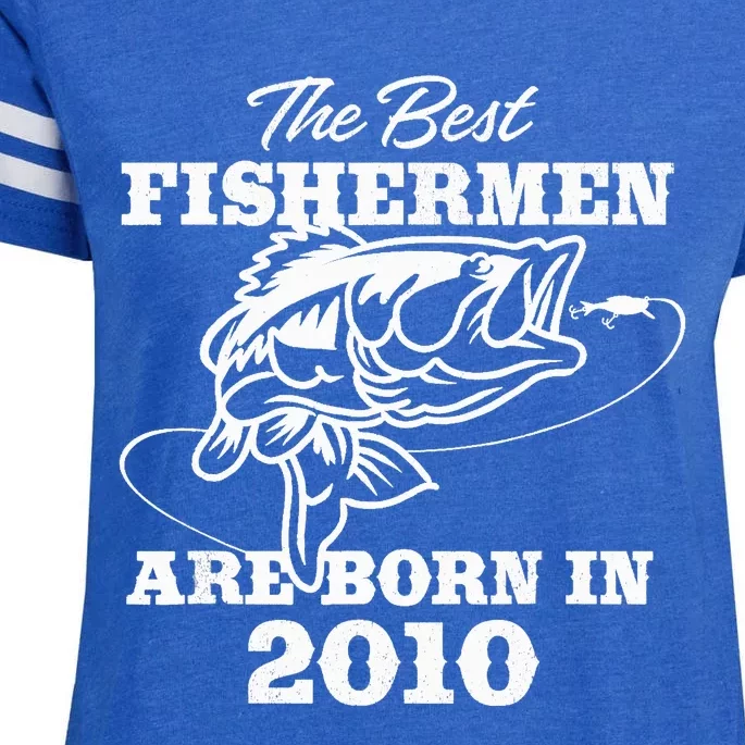 13 Year Old Fisherman: Fishing 2010 13th Birthday Enza Ladies Jersey Football T-Shirt