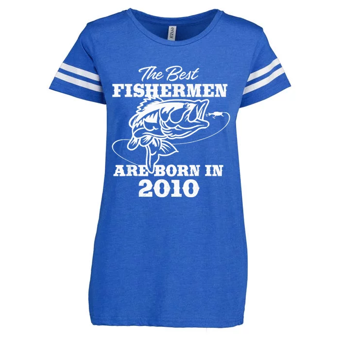 13 Year Old Fisherman: Fishing 2010 13th Birthday Enza Ladies Jersey Football T-Shirt