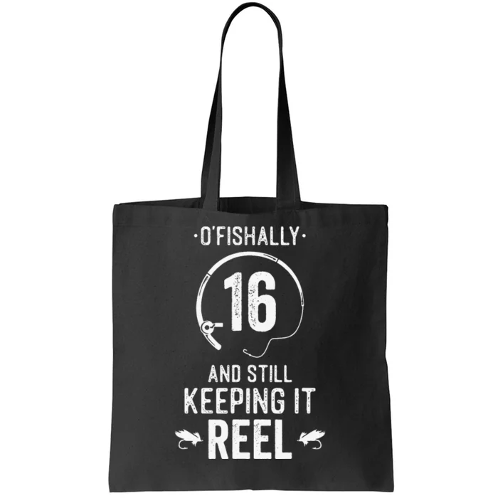 16 Year Old Fishing Fishermen Gifts For Birthday Tote Bag