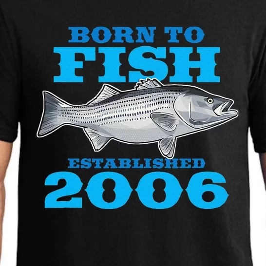 17 Year Old Fishing Fisherman 2006 17th Birthday Pajama Set