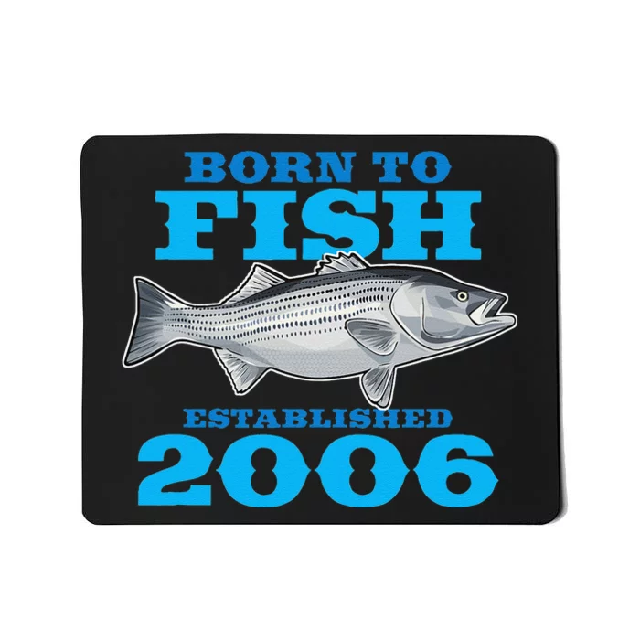 17 Year Old Fishing Fisherman 2006 17th Birthday Mousepad