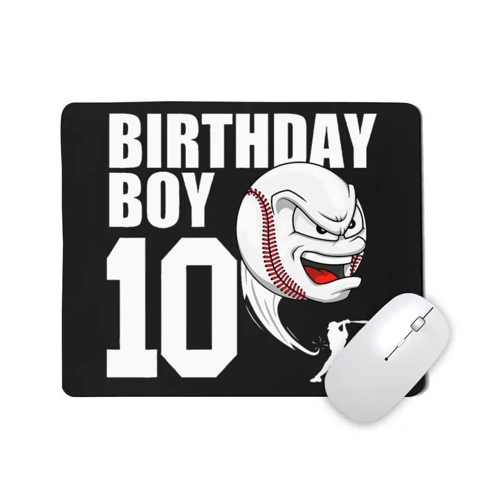 10 Year Old Baseball Birthday Party Theme 10th Gift For Boy Mousepad