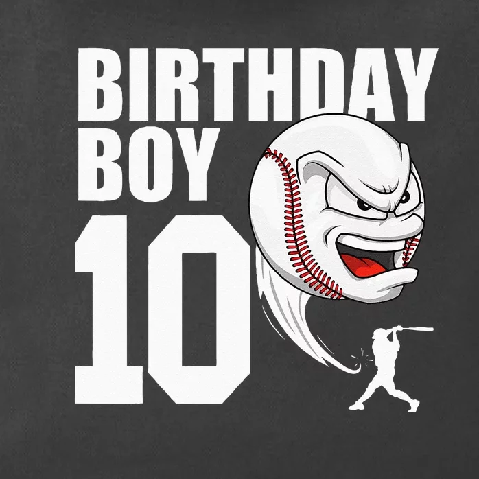 10 Year Old Baseball Birthday Party Theme 10th Gift For Boy Zip Tote Bag