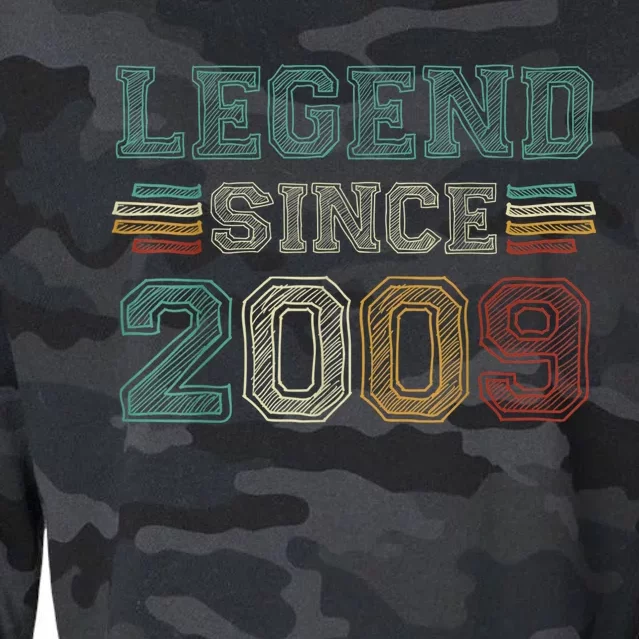 13 Years Old Legend Since 2009 13th Birthday Cropped Pullover Crew