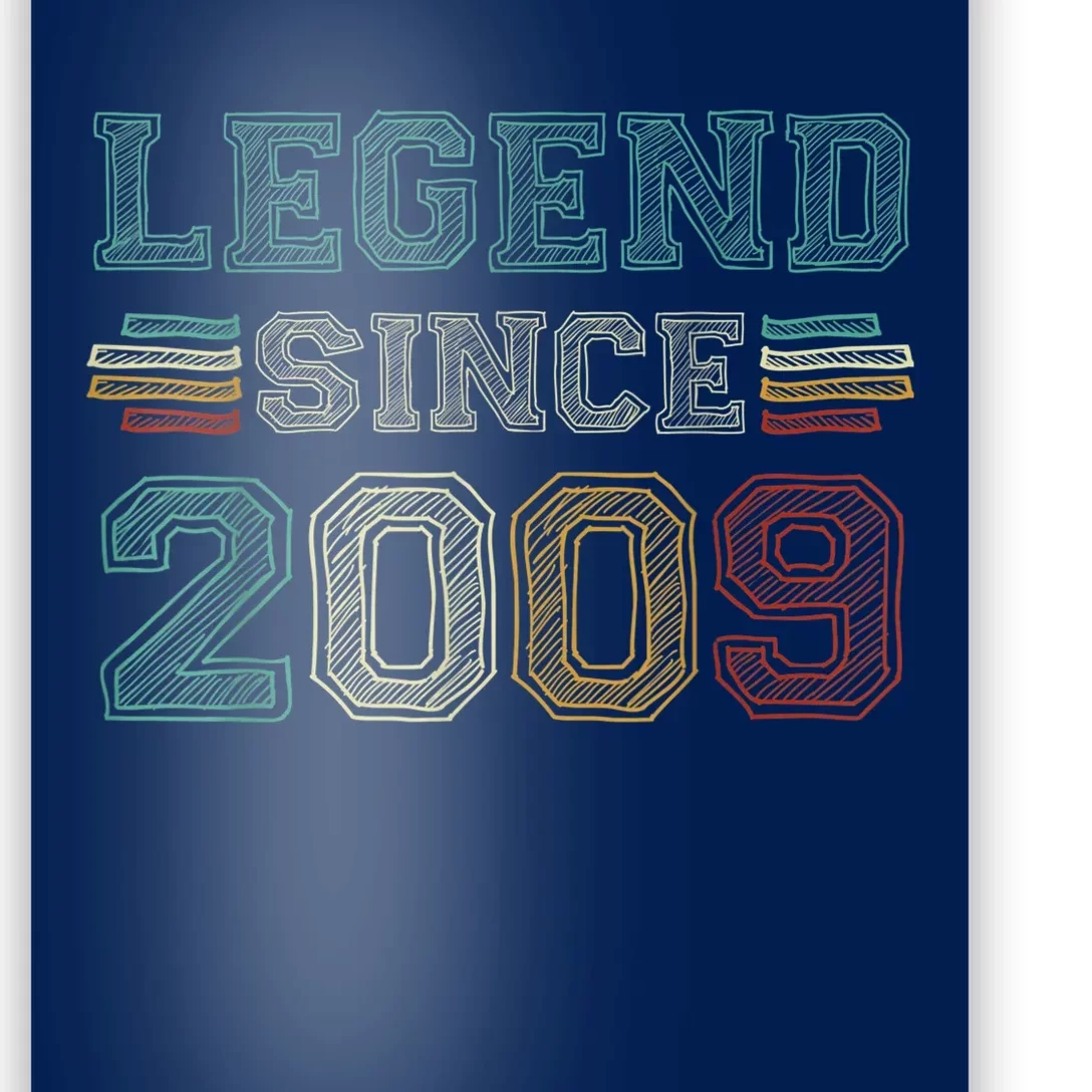 13 Years Old Legend Since 2009 13th Birthday Poster