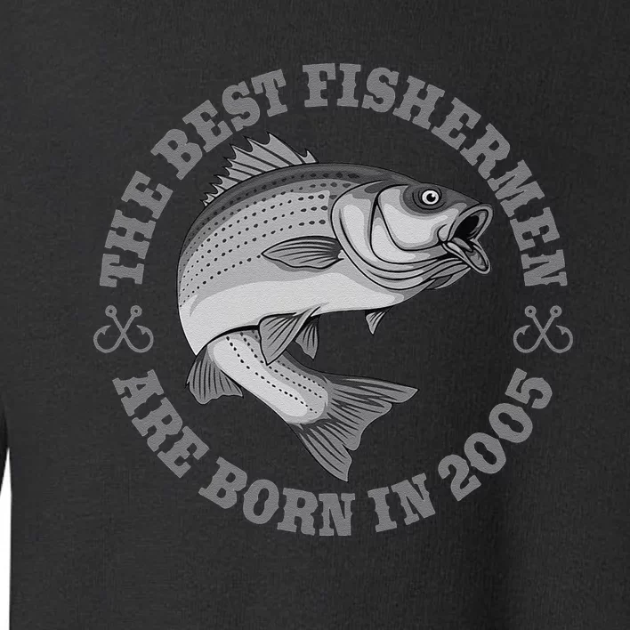 18 Year Old Fisherman Love Fishing 2005 18th Birthday Toddler Sweatshirt