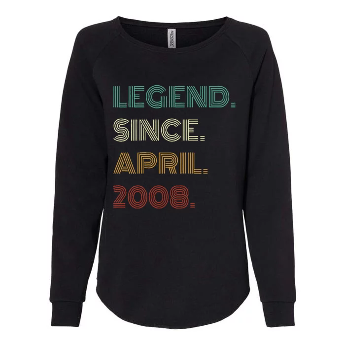 16 Years Old Legend Since April 2008 16th Birthday Womens California Wash Sweatshirt