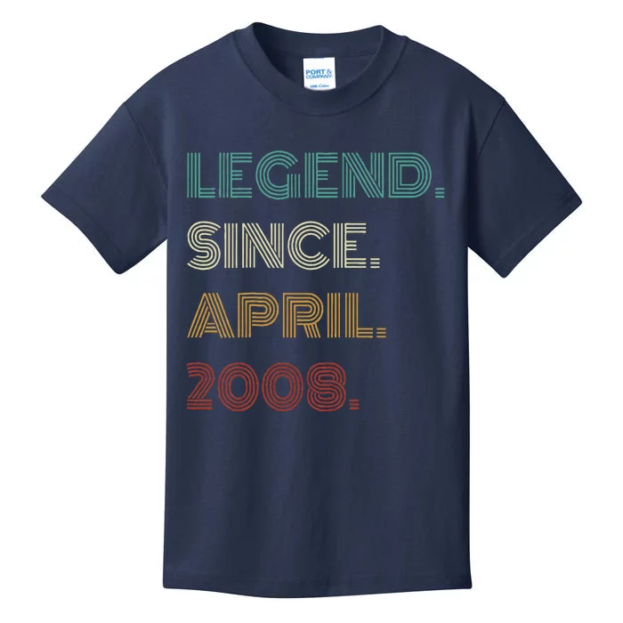 16 Years Old Legend Since April 2008 16th Birthday Kids T-Shirt