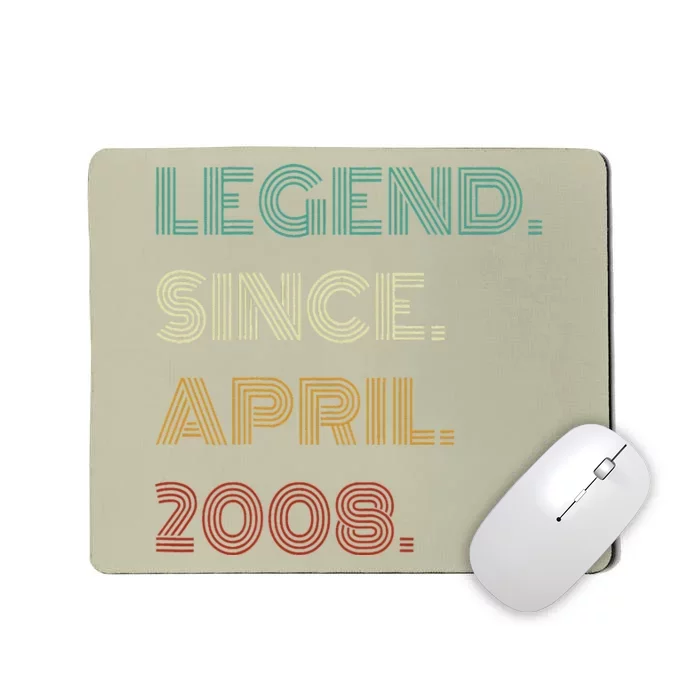 16 Years Old Legend Since April 2008 16th Birthday Mousepad