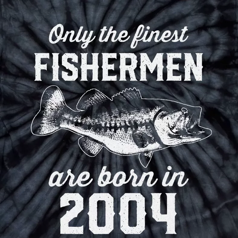 19 Year Old Fisherman Fishing 2004 19th Birthday Tie-Dye T-Shirt