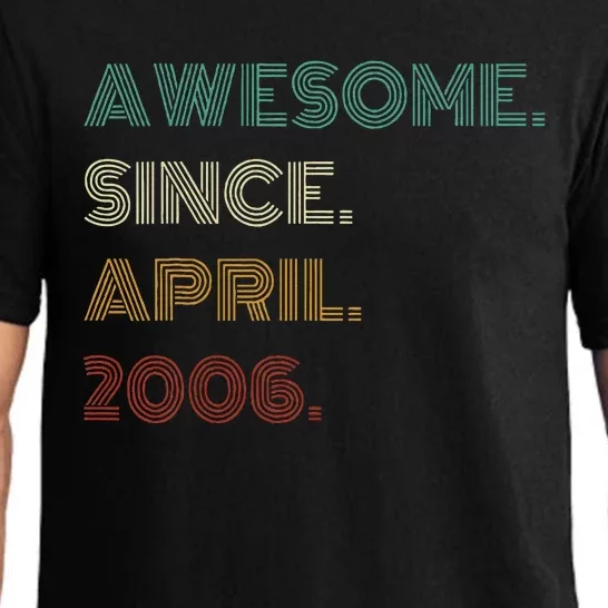 18 Years Old Awesome Since April 2006 18th Birthday Pajama Set