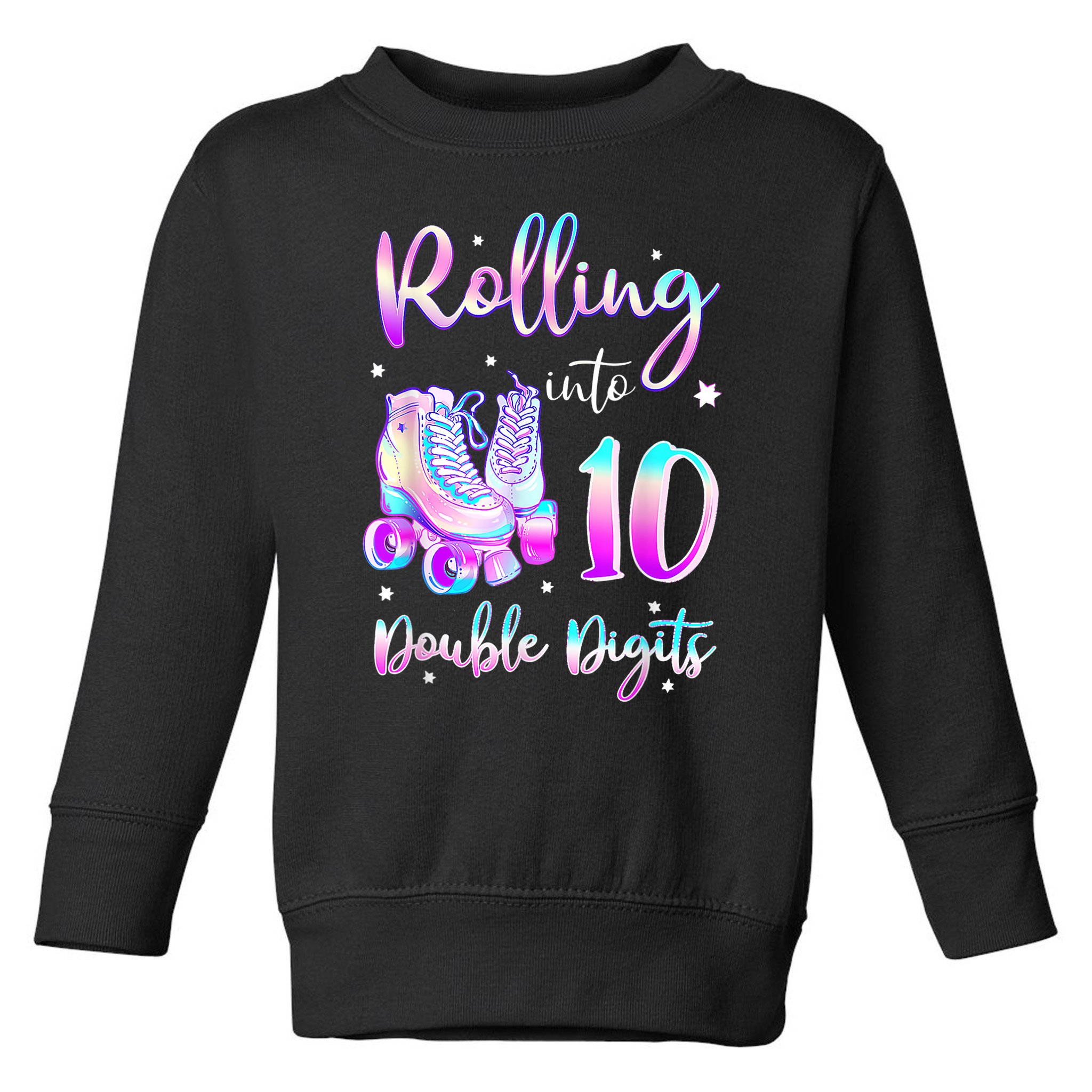 Rolling Into Ten Shirt, Any Age, Rollerskating Party, Birthday Girl, Birthday, 10 Years Old, Rollerskate Shirt, Roller Skating Accessories