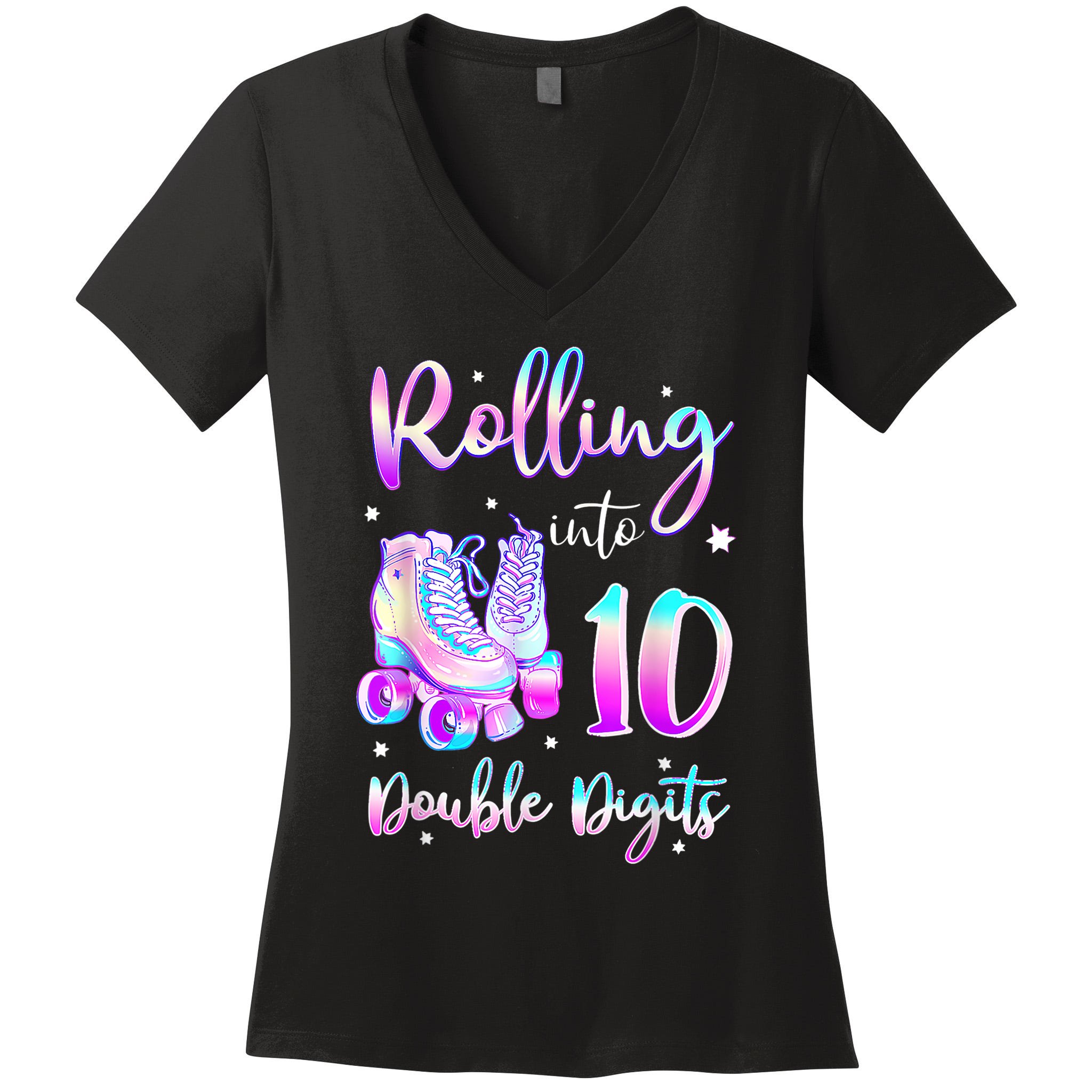 Rolling Into Ten Shirt, Any Age, Rollerskating Party, Birthday Girl, Birthday, 10 Years Old, Rollerskate Shirt, Roller Skating Accessories