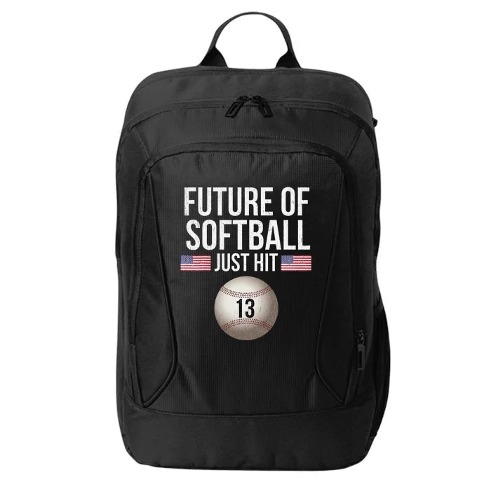 13 Year Old Softball Player City Backpack