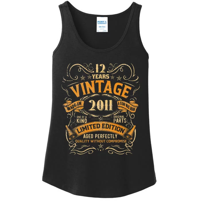 12 Year Old Gifts Vintage 2011 Limited Edition 12th Birthday Ladies Essential Tank