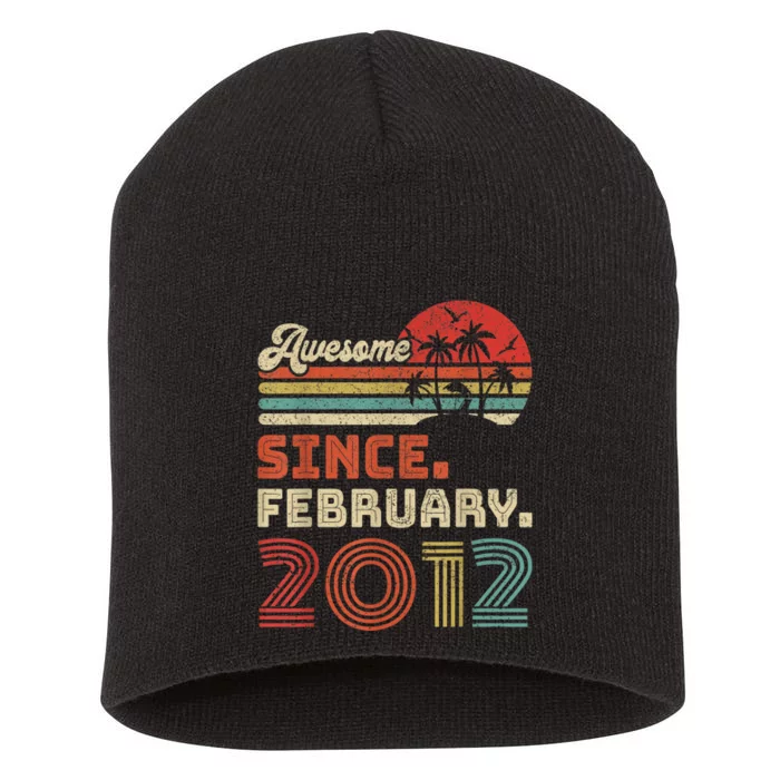 11 Year Old Awesome Since February 2012 11th Birthday Short Acrylic Beanie