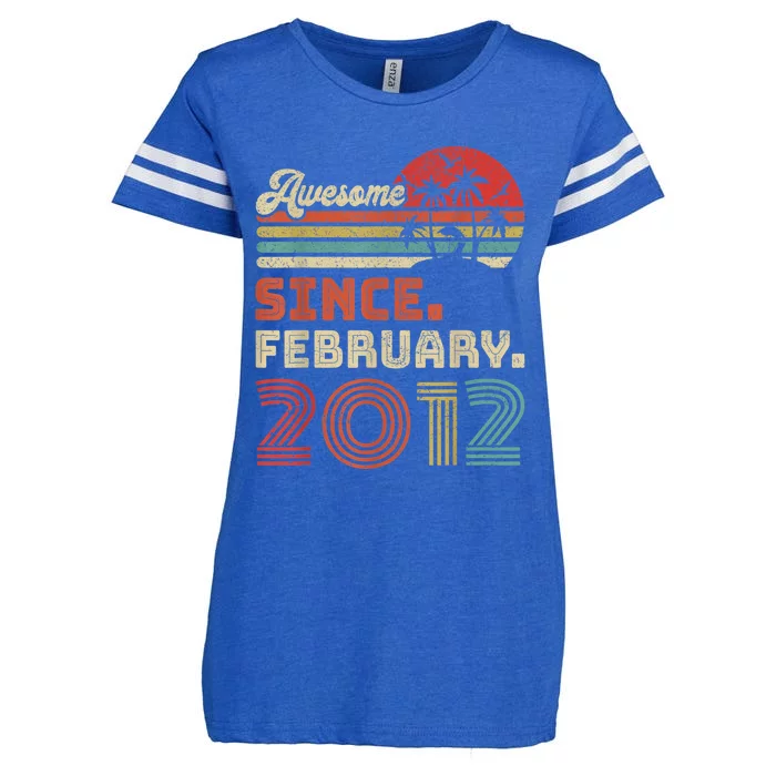 11 Year Old Awesome Since February 2012 11th Birthday Enza Ladies Jersey Football T-Shirt