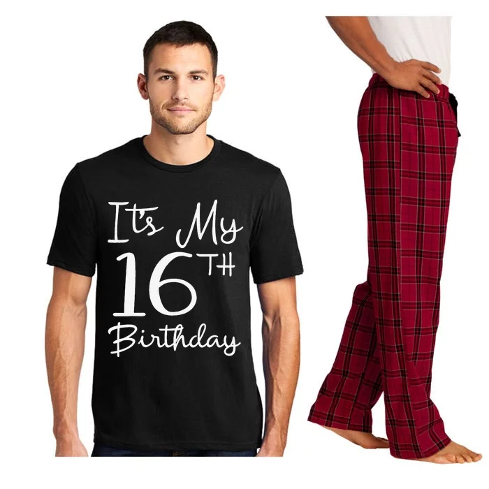 16 Years Olds Bday Gift It's My 16th Birthday Pajama Set