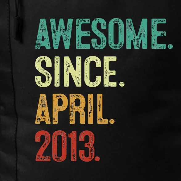 10 Years Old Awesome Since April 2013 10th Birthday Daily Commute Backpack