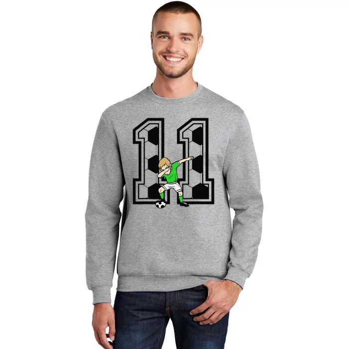 11 Year Old Soccer Player 11th Birthday Tall Sweatshirt