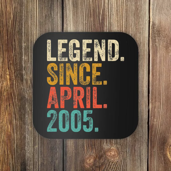 18 Years Old Legend Since April 2005 18th Birthday Coaster