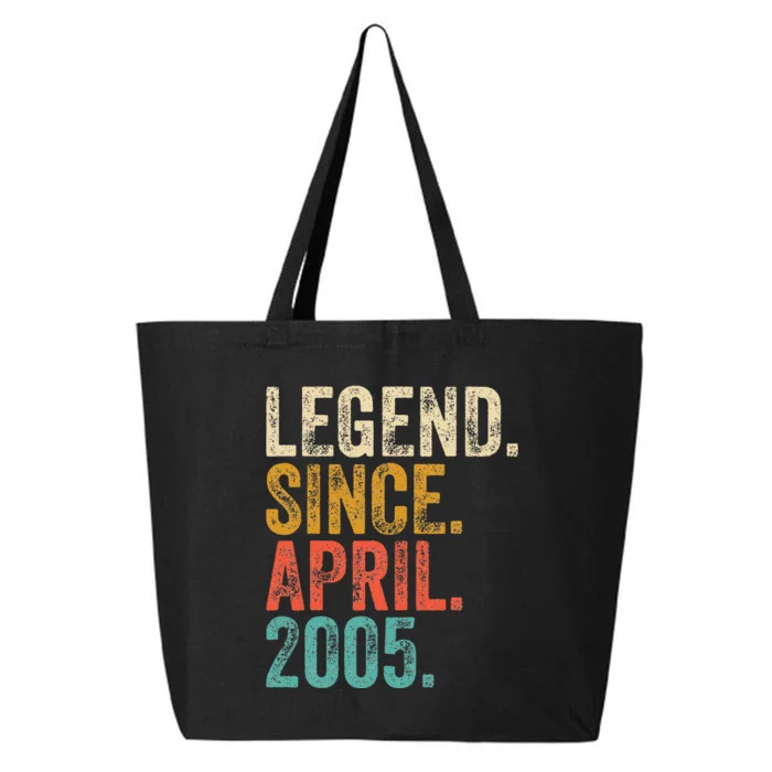 18 Years Old Legend Since April 2005 18th Birthday 25L Jumbo Tote