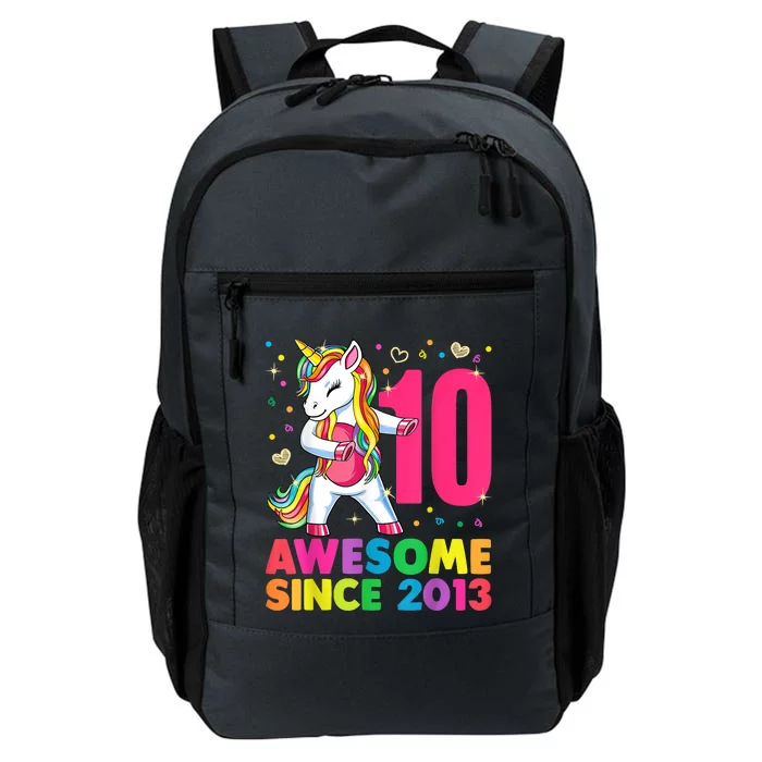 10 Years Old Unicorn Flossing 10th Birthday Girl Party Daily Commute Backpack