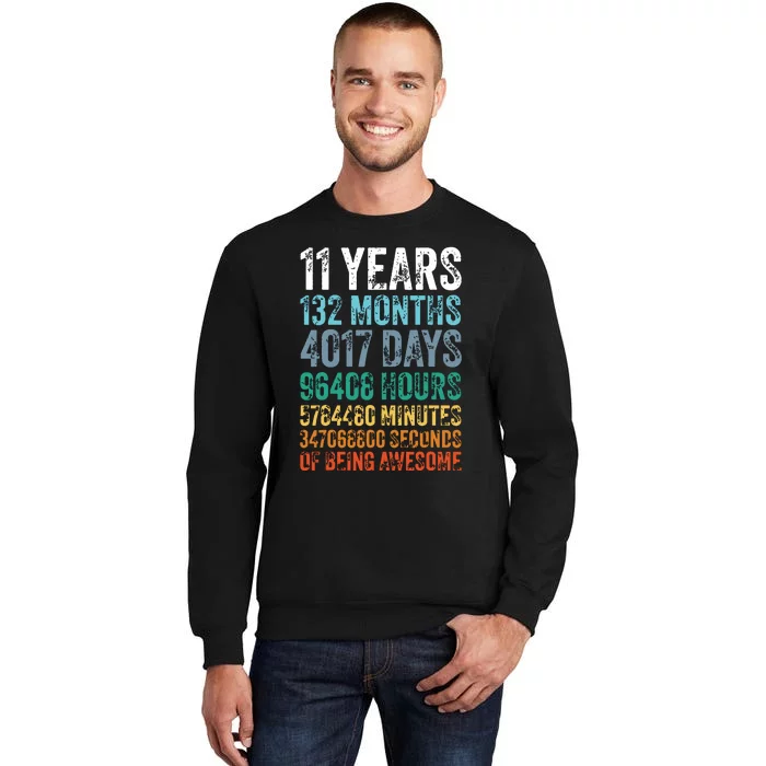 11 Year Old Bday Decorations Son Boy 11yr 11th Birthday Sweatshirt