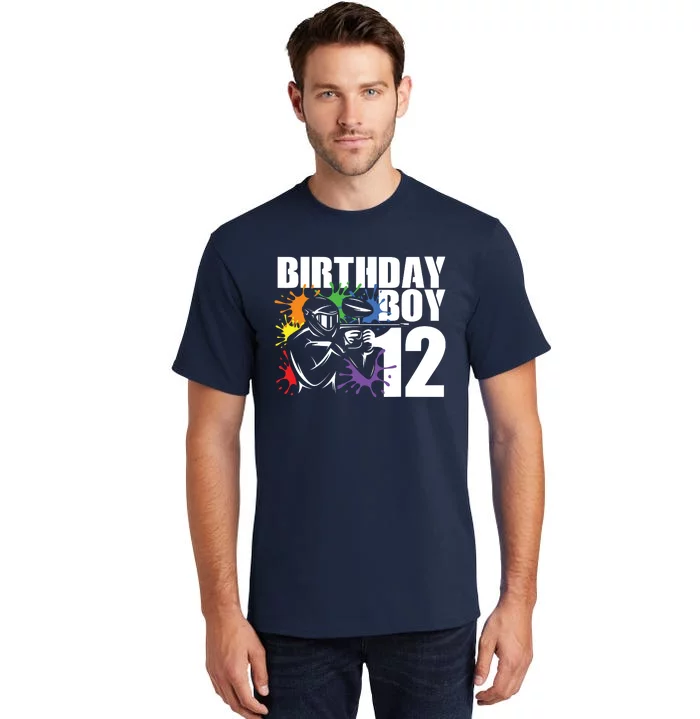 12 Year Old Paintball Birthday Party 12th Gift For Tall T-Shirt