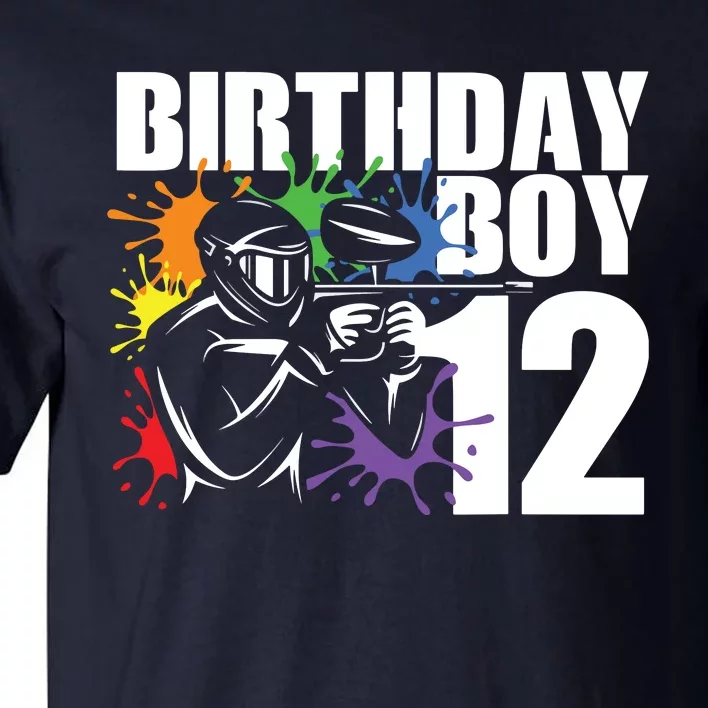 12 Year Old Paintball Birthday Party 12th Gift For Tall T-Shirt