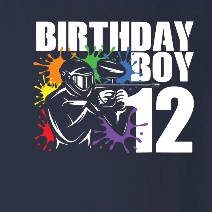 12 Year Old Paintball Birthday Party 12th Gift For Toddler Long Sleeve Shirt