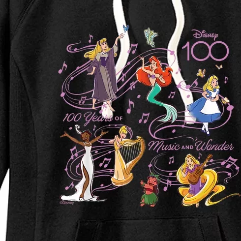 100 Years Of Music And Wonder Princess Songs D100 Women's Fleece Hoodie