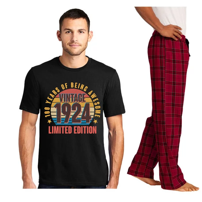 100 Years Of Being Awesome 1924 Limited Edition Vintage Retro Pajama Set