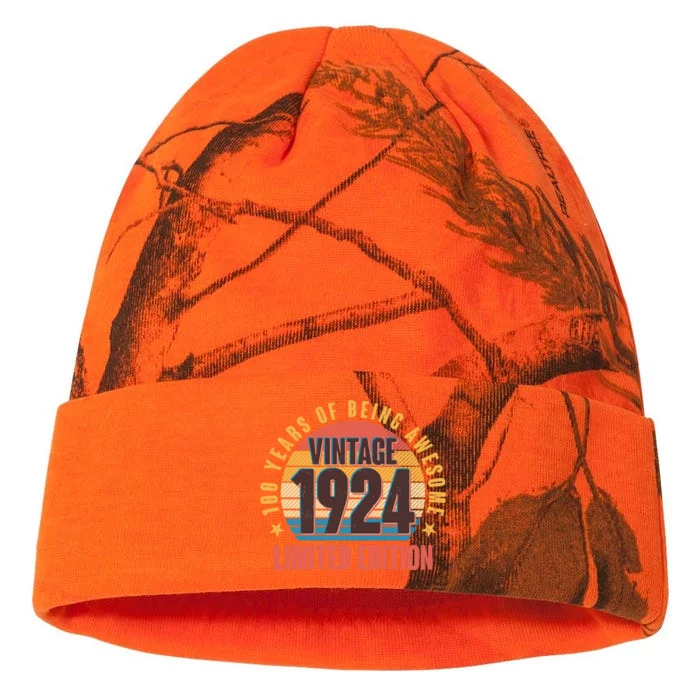 100 Years Of Being Awesome 1924 Limited Edition Vintage Retro Kati - 12in Camo Beanie