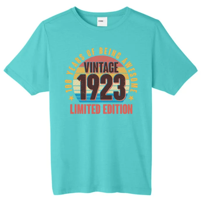 100 Years Of Being Awesome 1923 Limited Edition Vintage Retro ChromaSoft Performance T-Shirt