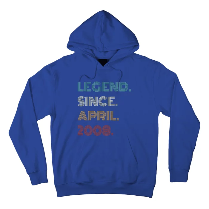 16 Years Old Legend Since April 2008 16th Birthday Hoodie